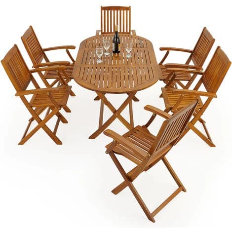 Boston Oval Dining Table and 6 High Back Chairs